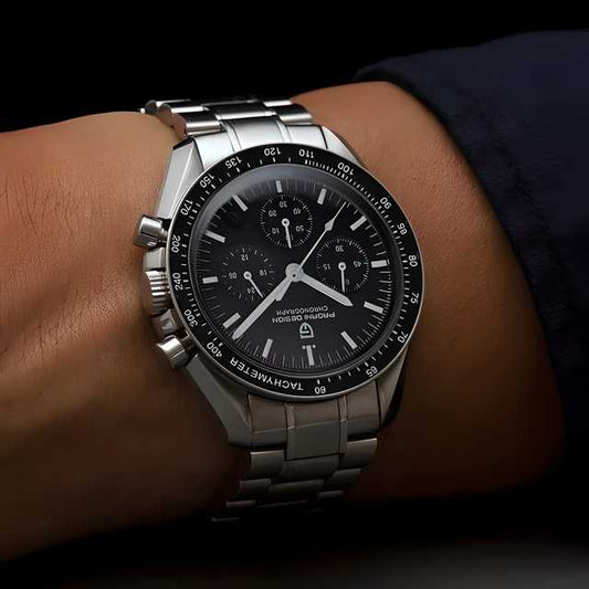 ORYX🔥 Men Silver Stainless Steel Strap Watch