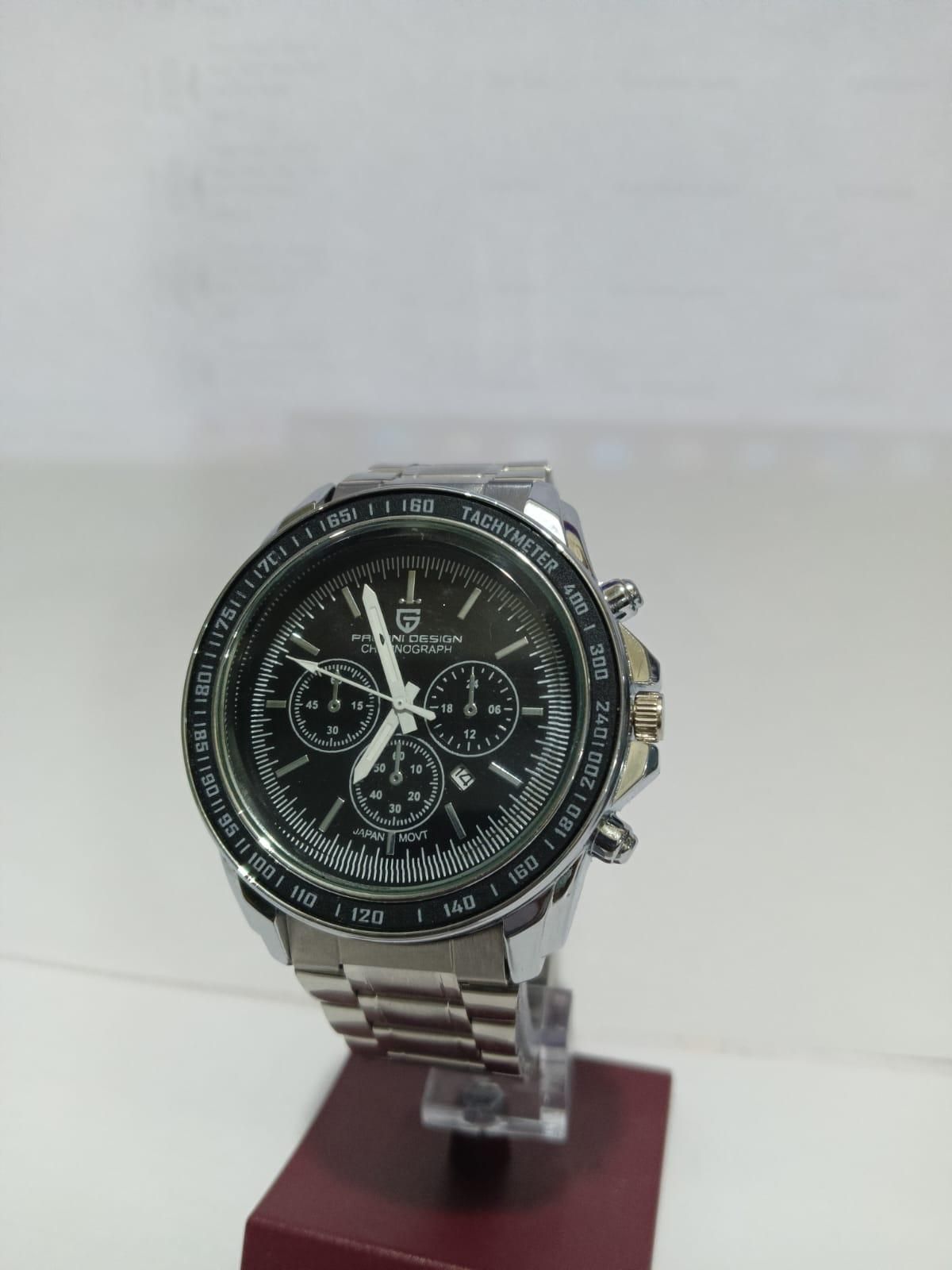 ORYX🔥 Men Silver Stainless Steel Strap Watch