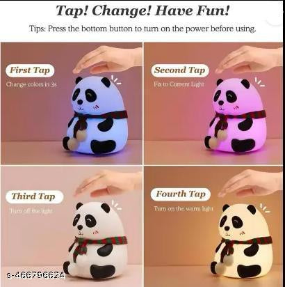 Multicolor Panda Night Light, LED
Lamp, Cute Bedroom Decor & Birthday Gift for Kids